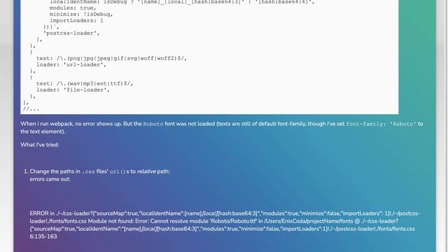 How to use @font-face with webpack's css-loader? смотреть онлайн