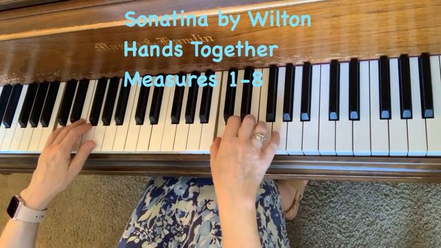 #222 Sonatina by Wilton (Hands Together Measures 1-8) смотреть онлайн