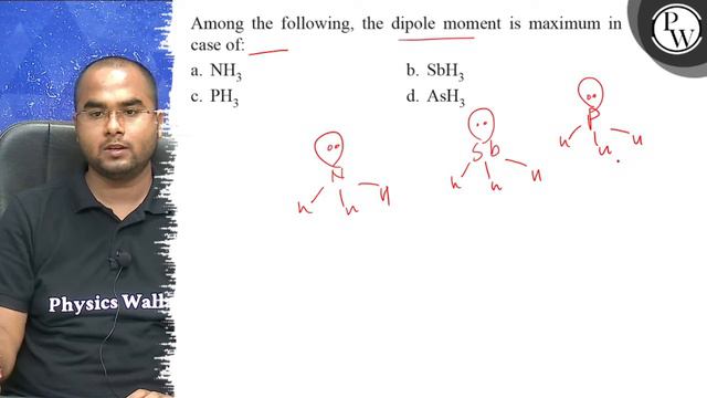 Among the following, the dipole moment is maximum in case of:
a. \(... смотреть онлайн