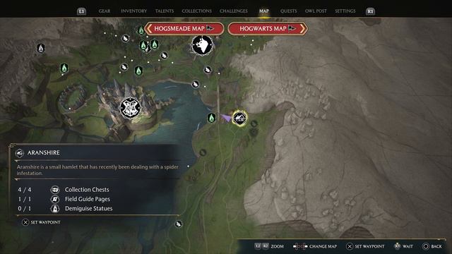 Aranshire Demiguise Statue Location Hogwarts Legacy смотреть онлайн