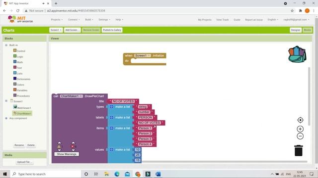 Use Charts(Graph) to Represent Data || MIT App Inventor || Extension || By Krishna Raghavendran смотреть онлайн