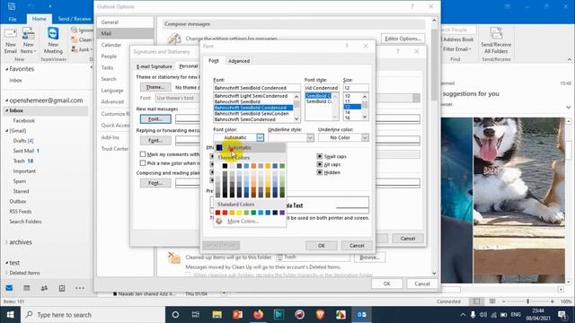 How to Set Default Format for New Emails in Outlook? | Set Default Font, Color and Size for Emails? смотреть онлайн