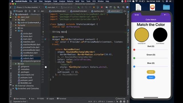 Build Flutter Color Game with Provider #7 Calculating User Score смотреть онлайн