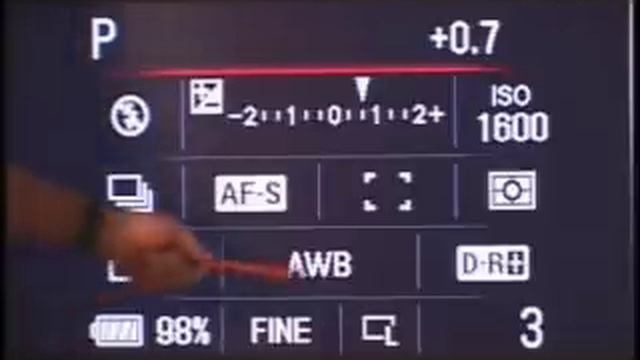 Sony A200 A350 A300 Display Screen Shortcuts