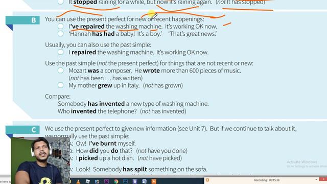 UNIT -13 and 14 || DIFFERENCE BETWEEN PRESENT PERFECT AND PAST INDEFINITE || ENGLISH GRAMMAR смотреть онлайн
