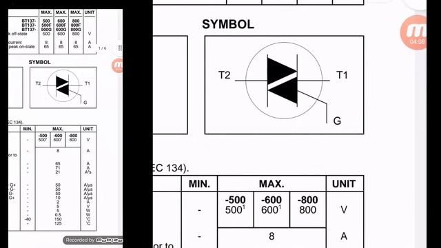 [388] How To Find Datasheet & Equivalent From Your Mobile Phone BT137 Equivalent