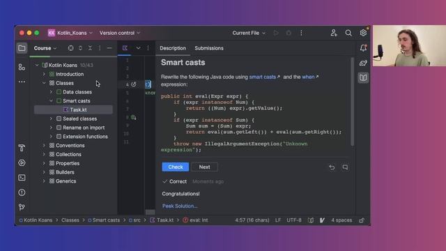 Kotlin Koans: Classes [Exercícios resolvidos] смотреть онлайн