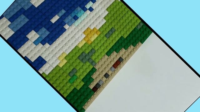 Картина из лего пейзаж (самоделка) смотреть онлайн