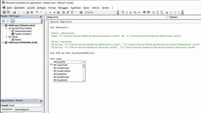 Dateien kopieren, umbenennen, verschieben und löschen | Excel VBA смотреть онлайн