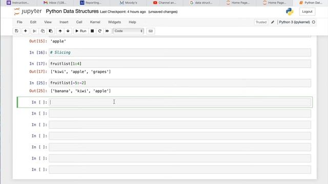 Python class 8 Data structures - List - indexing , slicing , negative indexing easiest explanation смотреть онлайн