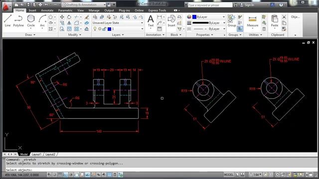 AutoCAD modify tools смотреть онлайн