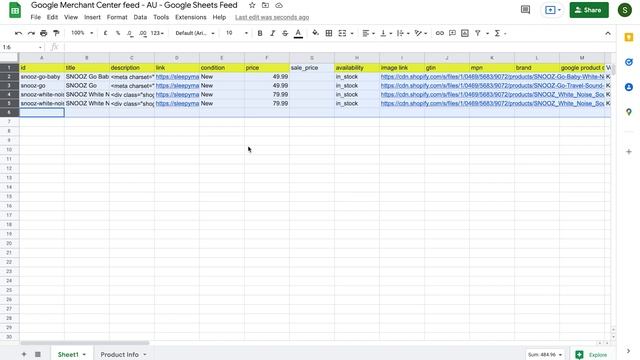 How to Add Products to Google Merchant Center (Google Sheets) смотреть онлайн