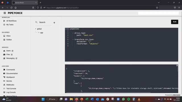 How to convert a CSV to JSON file with PIPEFORCE смотреть онлайн