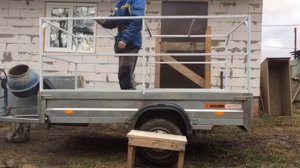 Каркас тента на автомобильный прицеп.