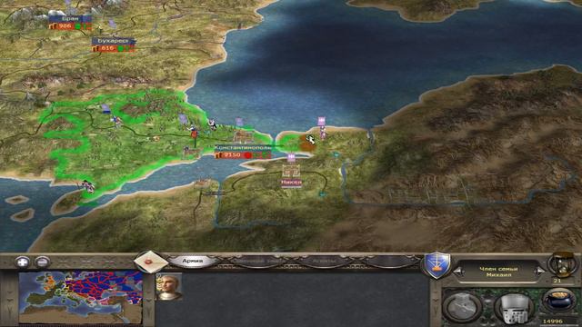 Medieval 2 Total War (Прохождение за Русь, быстрый захват карты за 40-50 ходов) [8] 21 Ход смотреть онлайн