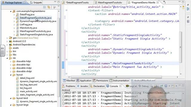 Android Programming Tutorial: 25 - Fragments - Part 6 смотреть онлайн