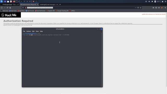 CTF Rootme ( HTTP Verb Tampering - CRLF )