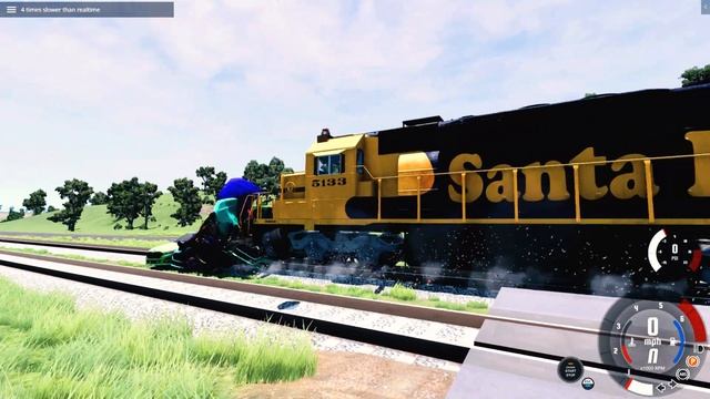 Train vs BMW 7 Crash Test??BeamNg.Drive Train Crashes?Train Accidents смотреть онлайн