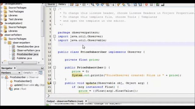 Programming Interview: Design Pattern: Observer Pattern Observer and Observable class Java смотреть онлайн
