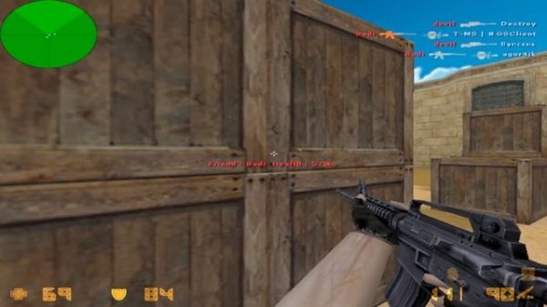 Нашёл csdm с модом на hs карта aim_sOt противник в восторге :D #Counter-Strike 1.6#контра #cs 1.6