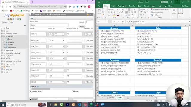 #3 Membuat Database Perpustakaan | Tutorial Aplikasi Perpustakaan смотреть онлайн