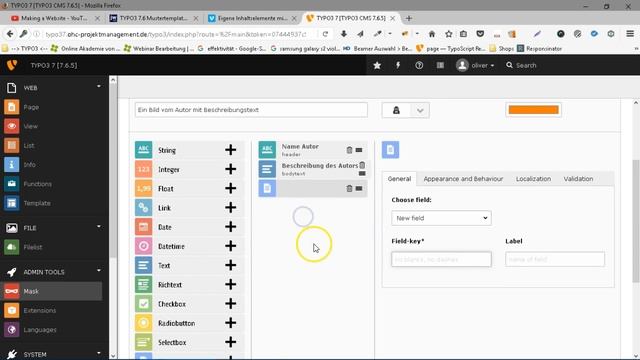 CMS Installation TYPO3 7.6 7 - Mask смотреть онлайн
