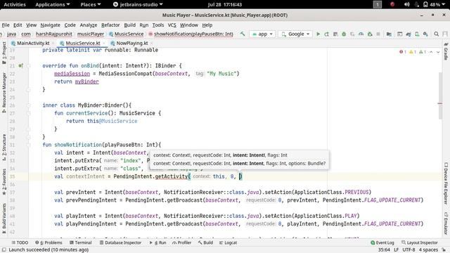 78.Handling Notification Click | Music Player Application | Android Development Kotlin in Hindi смотреть онлайн