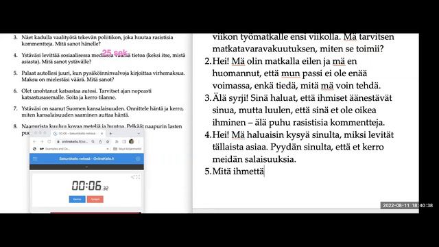 Testataan Sisunauttia teemasta "Yhteiskunta" (Intermediate) смотреть онлайн