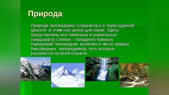Заповедный мир природы Краснодарского края