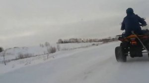 Квадроцикл рысь 150 + ватрушка = покатушки