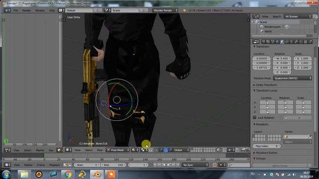 Blender. Не работает манипулятор поворота объекта. The object rotation manipulator does not work. смотреть онлайн