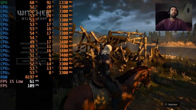Xeon E5 2640 v3 (turbo boost) + RX 480 / The Witcher 3 Wild Hunt смотреть онлайн