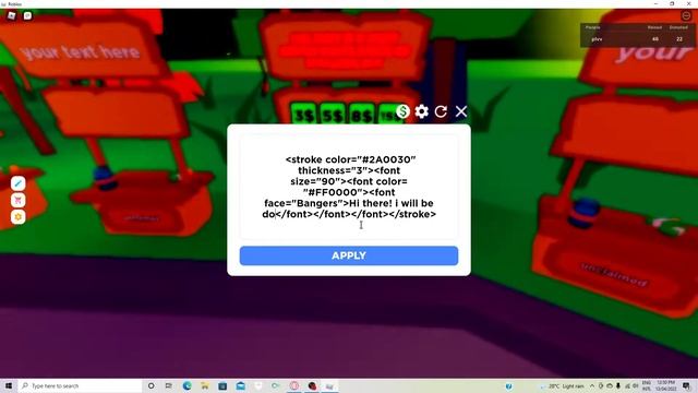 How to add font/color text in pls donate roblox! смотреть онлайн