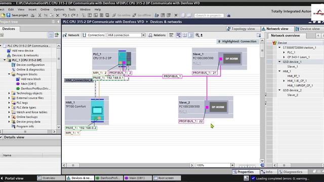 Real PLC S7-300 Communication with 2 Danfoss VFD in TIA Portal | SCADA | VFD | WinCC Runtime смотреть онлайн