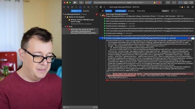 How to fix missing Info.plist error in Xcode 11 | Step by Step Tutorial in Swift 5 смотреть онлайн