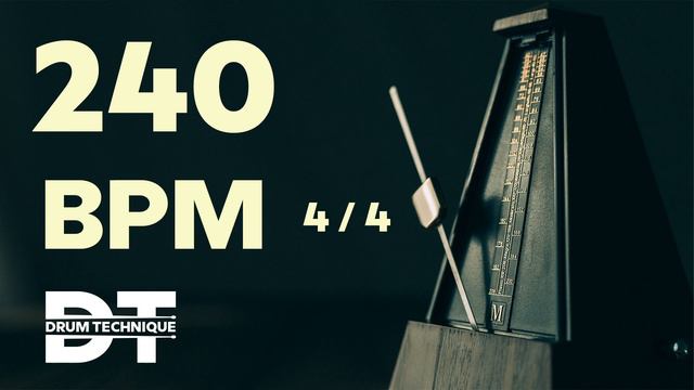 240 BPM ONLINE METRONOME 4/4 cowbell sound #study смотреть онлайн