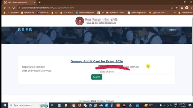 Bihar Board 10th Dummy Admit Card 2024 |Bihar Board Matric Dummy Admit Card 2024 kaise Download kar смотреть онлайн