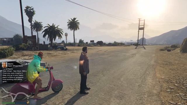 GTA online running vs riding scooter bike смотреть онлайн