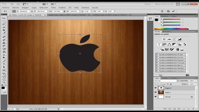 Como hacer un wallpaper con el logo de mac - photoshop cs5 смотреть онлайн