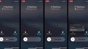 WhatsApp, Telegram, Viber & Line Incoming Call iOS vs In-App In-Call Screens