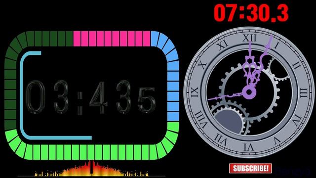Round Rectangle and roman Numeral Clock 10 Minutes Timer countdown alarm? STOPPED somtimes. смотреть онлайн