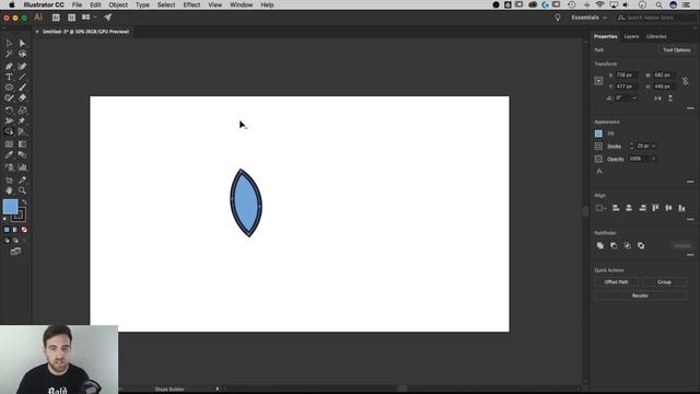 Merge & Cut Out Shapes with Shape Builder Tool | Illustrator CC Tutorial смотреть онлайн