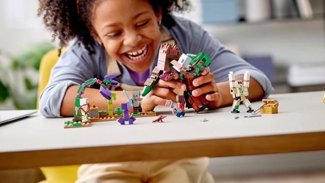 Конструктор LEGO Minecraft 21176 Мерзость из джунглей смотреть онлайн