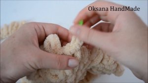 Чехол на табурет из пряжи Alize Puffy. Cover for stool. Crochet tutorial