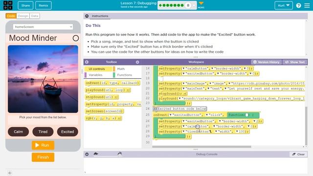 Code.org Lesson 6.6 C Debugging | Tutorial with Answers | Unit 3 CS Principles смотреть онлайн