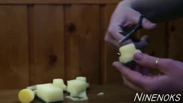 Как сделать СПОНЖИК для рисования СВОИМИ РУКАМИ. смотреть онлайн