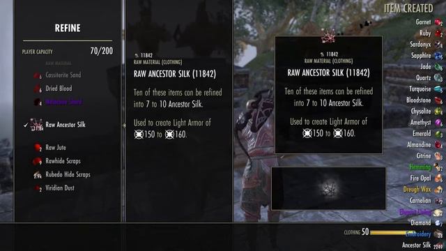 The Elder Scrolls Online - 28,000 Raw Ancestor Silk Getting Refined смотреть онлайн