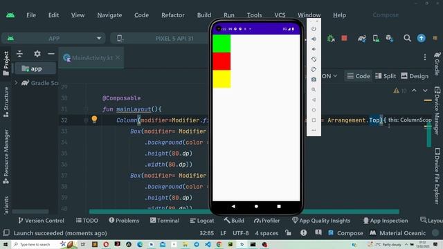 Android tutorial -Jetpack Compose Row and Column Composables смотреть онлайн