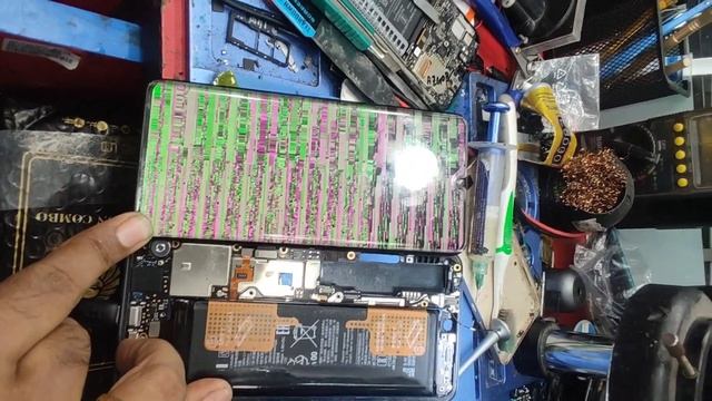 Redmi MI Note 10 lite display green and red line without CPU reballing solution. display replacemen смотреть онлайн