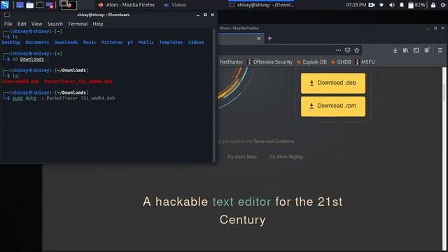 install atom in kali linux смотреть онлайн